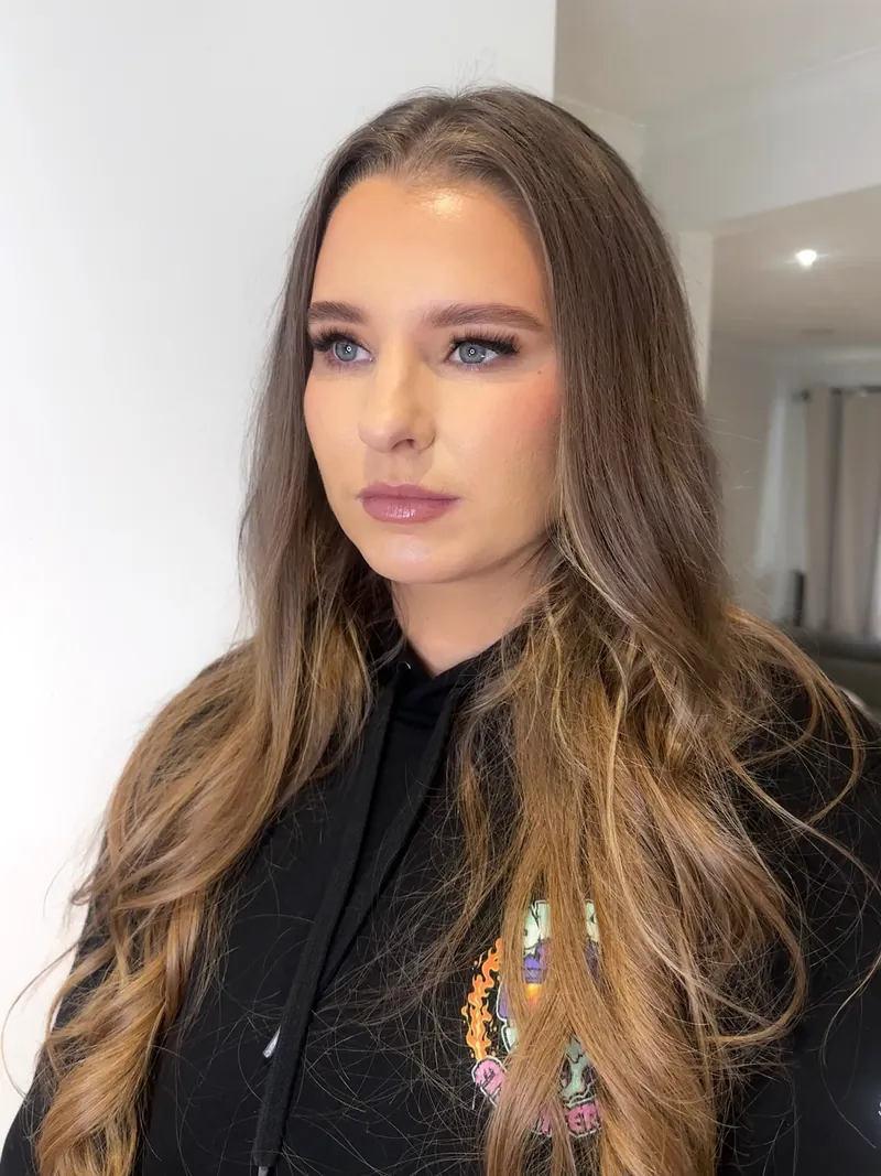 Glam makeup look
