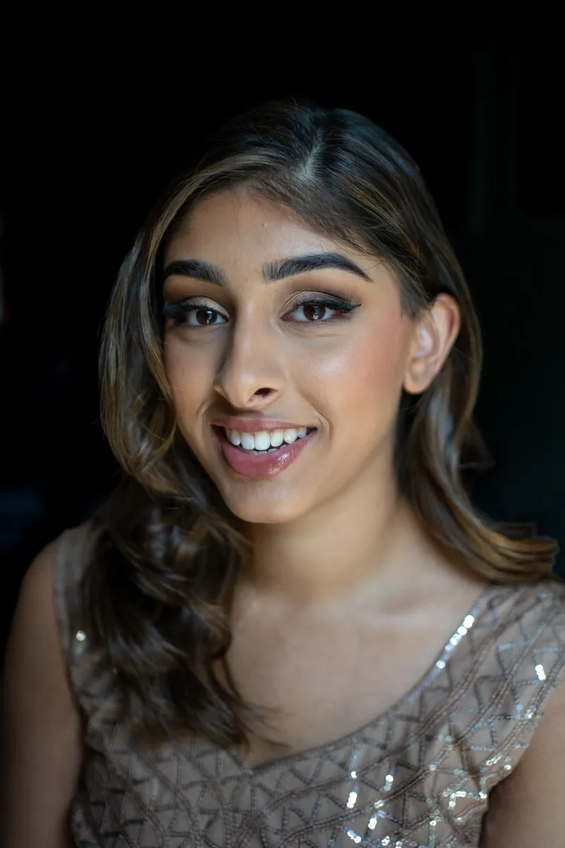 Evening glam makeup