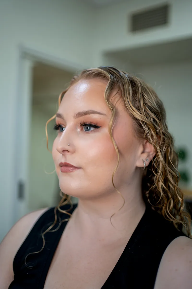 Soft glam makeup look